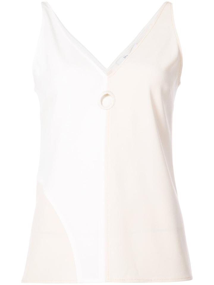 Derek Lam 10 Crosby Bicolored V-neck Cami - Grey