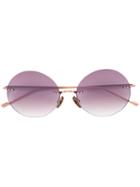 Courrèges - Round Sunglasses - Women - Metal - One Size, Pink/purple, Metal