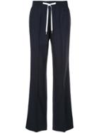 Miu Miu Drawstring-waist Tailored Trousers - Blue