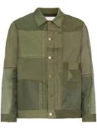 Children Of The Discordance Long Sleeve Patchwork Army Jacket - Green