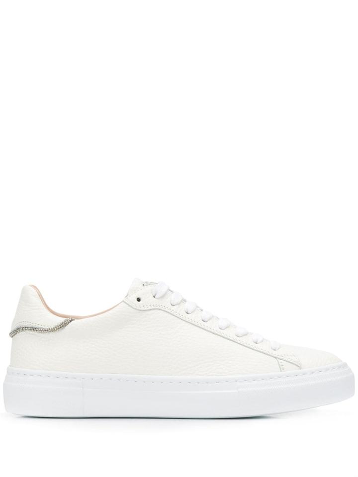 Fabiana Filippi Chain-embellished Sneakers - White