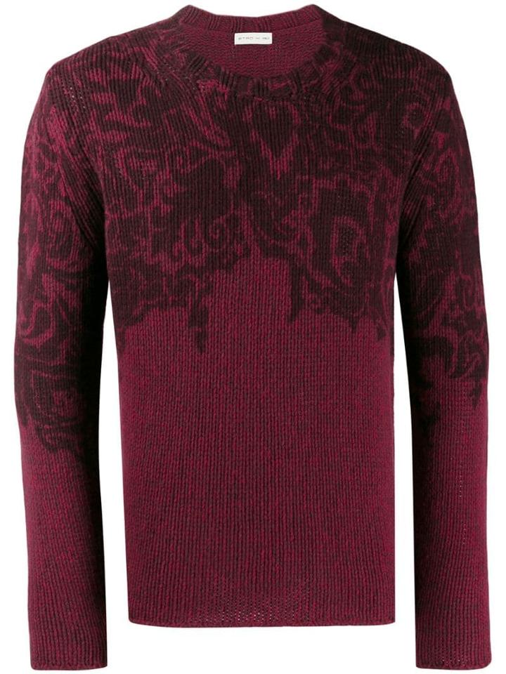 Etro Knitted Wool Sweater - Red