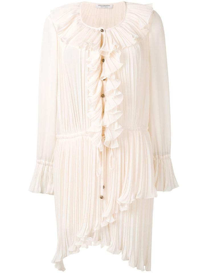 Philosophy Di Lorenzo Serafini Ruffle Shirt Dress - Neutrals