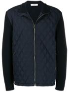 Pringle Of Scotland Diamond Quilt Pattern Jacket - Blue
