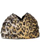 Gucci Leopard Print Turban - Metallic