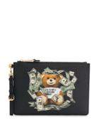Moschino Dollar Teddy Bear Clutch - Black