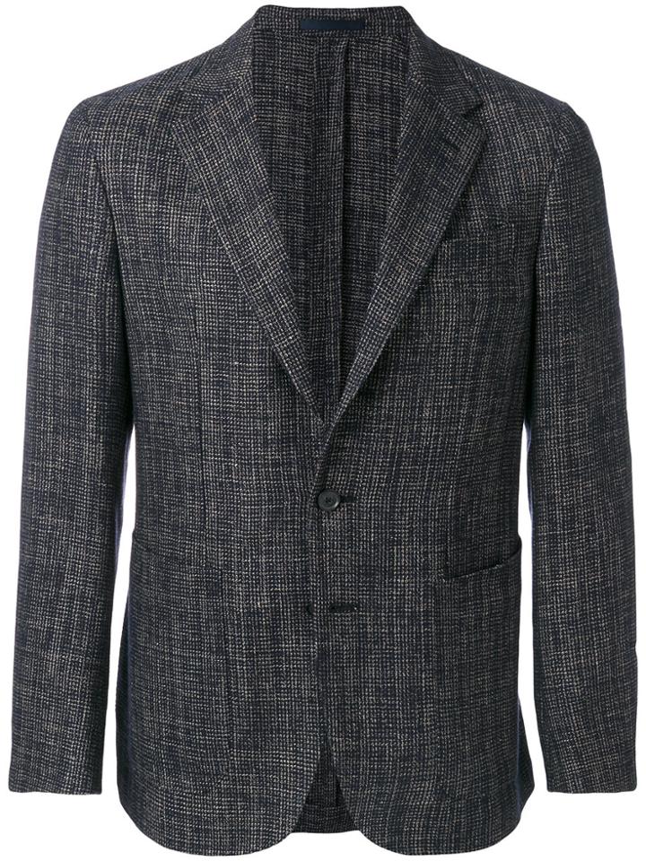 Caruso Tonal Suit Jacket - Blue