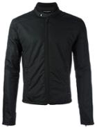 Dolce & Gabbana Panelled Padded Jacket, Men's, Size: 48, Black, Calf Leather/acrylic/polyamide/zamak