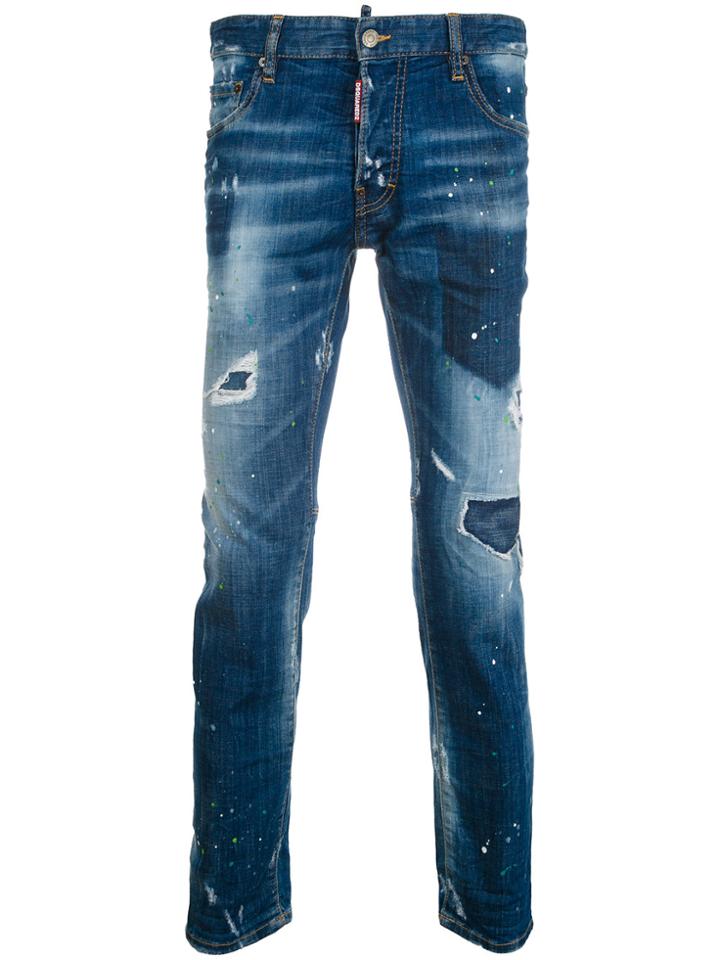 Dsquared2 City Biker Jeans - Blue