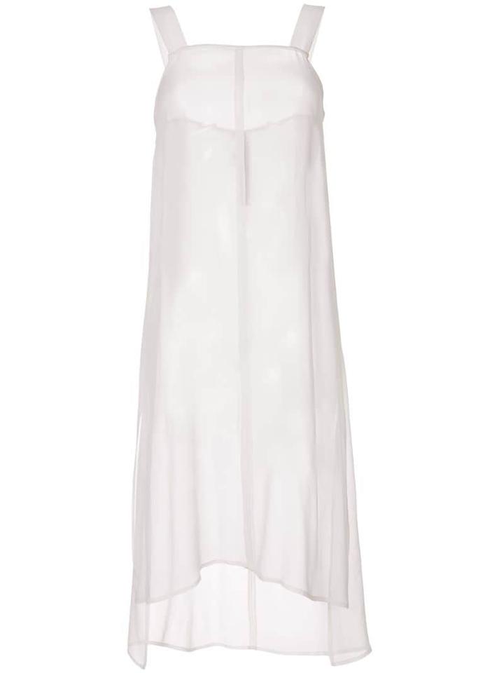 Symetria Swivel Sleeveless Dress - White