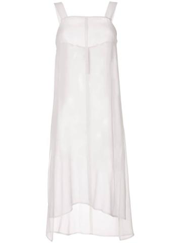 Symetria Swivel Sleeveless Dress - White