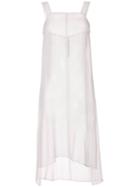 Symetria Swivel Sleeveless Dress - White
