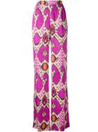 Etro Geometric Print Palazzo Trousers, Size: 44, Pink/purple, Viscose