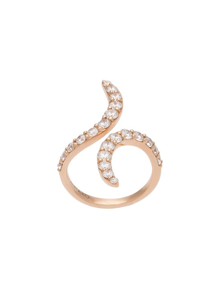 Anita Ko Swirl Open Ring - Metallic