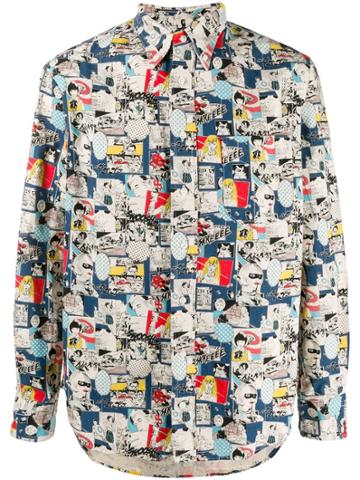 Gitman Vintage Anime Revised Camp Shirt - Blue
