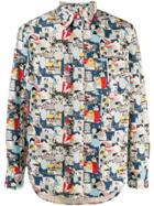 Gitman Vintage Anime Revised Camp Shirt - Blue