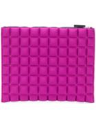 No Ka' Oi Top Zip Medium Pouch - Pink & Purple