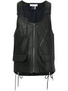 Facetasm Zip-up Vest - Black