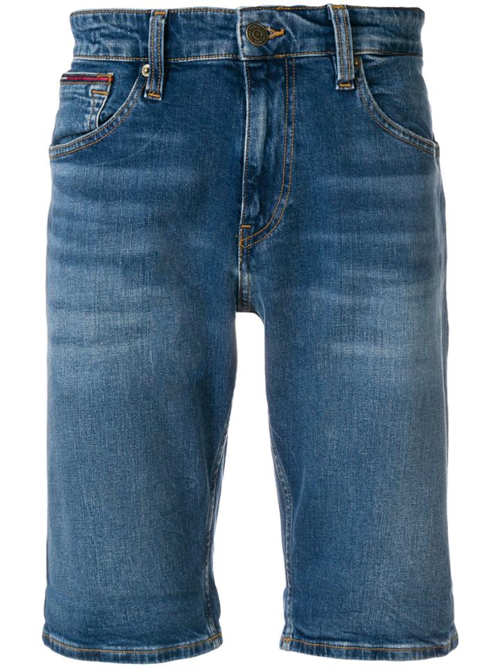 Tommy Hilfiger Stonewashed Shorts - Blue