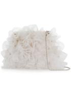 Comme Des Garçons Noir Kei Ninomiya Ruched Crossbody - White