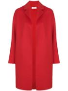 Pringle Of Scotland Single Breasted Boxy Coat - Red