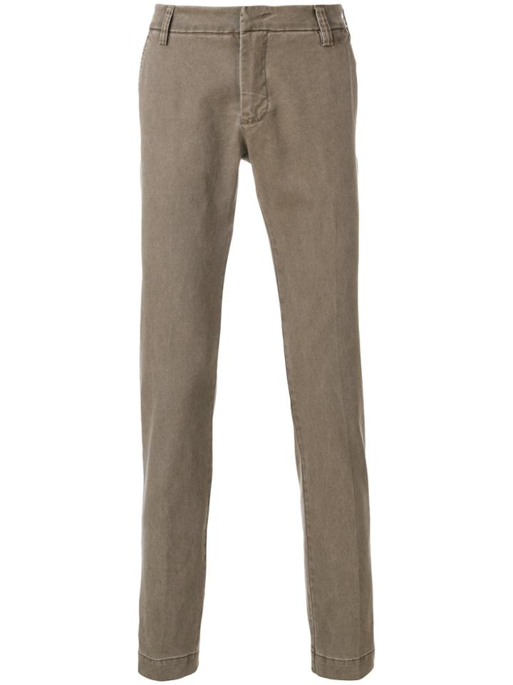 Entre Amis Straight-leg Roll Up Trousers - Nude & Neutrals