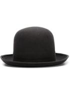Super Duper Hats Bowler Hat, Men's, Size: 60, Grey, Rabbit Fur Felt