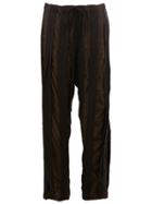 Uma Wang Striped Straight-leg Trousers - Black