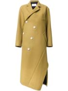 Irene Twist Box Coat, Women's, Size: 38, Yellow/orange, Wool