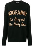 Dolce & Gabbana Embroidered Detail Sweater - Black