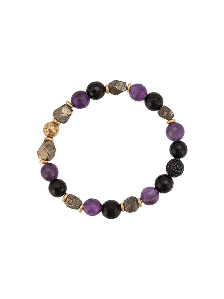 Nialaya Jewelry Beaded Wristband - Green