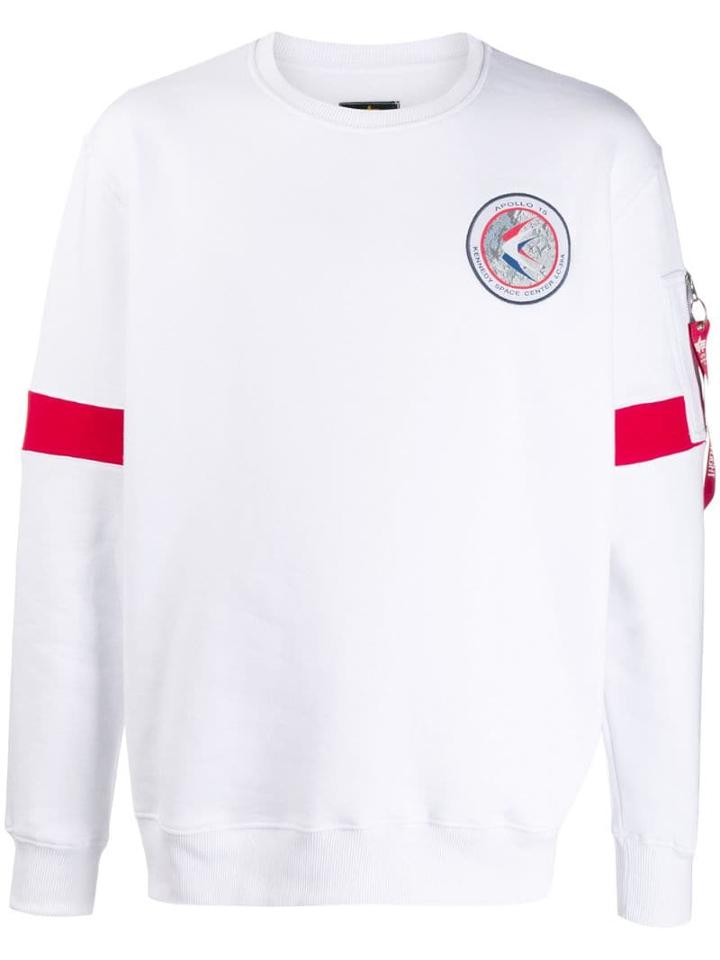 Alpha Industries Nasa Logo Sweatshirt - White
