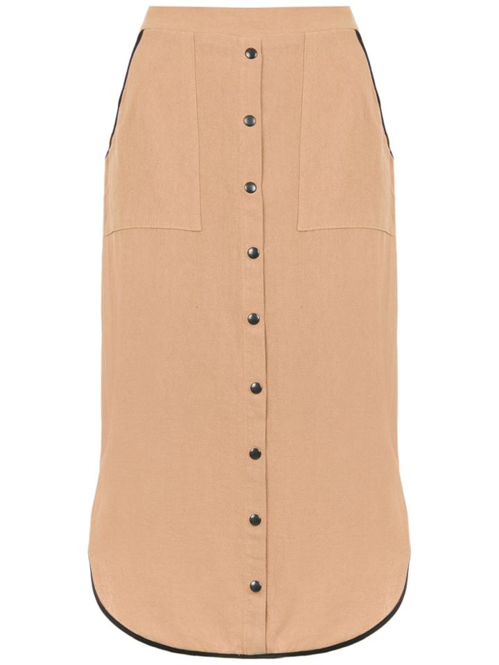 Olympiah Jasmine Midi Skirt - Nude & Neutrals