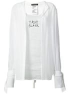 Ann Demeulemeester Layered Top - White