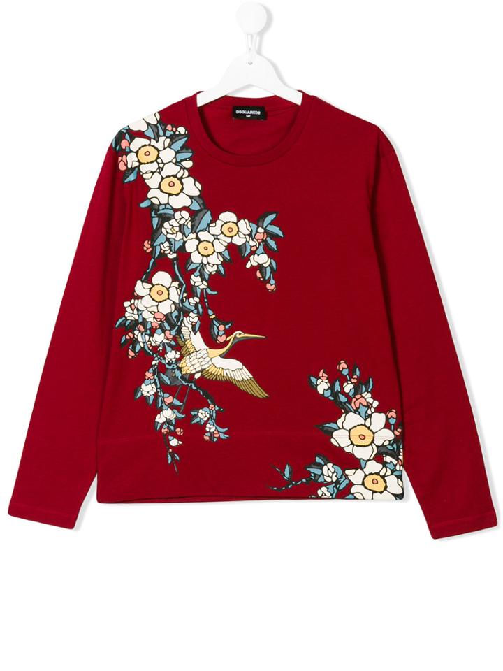 Dsquared2 Kids Floral Print Top