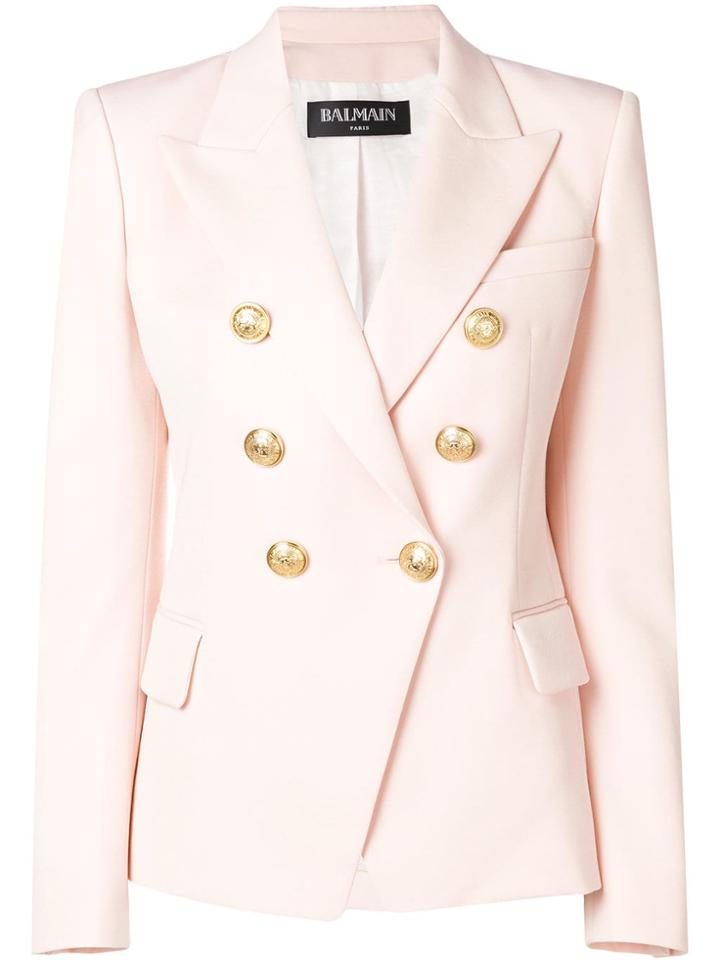 Balmain Classic Double-breasted Blazer - Pink