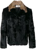 Saint Laurent Fur Coat - Black