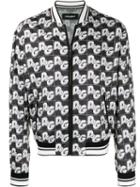 Dolce & Gabbana D & G Logo Print Bomber Jacket - Black