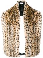 Dries Van Noten Leopard Print Scarf, Women's, Brown, Modacrylic