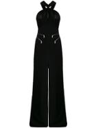 Karl Lagerfeld Twisted Neck Jumpsuit - Black
