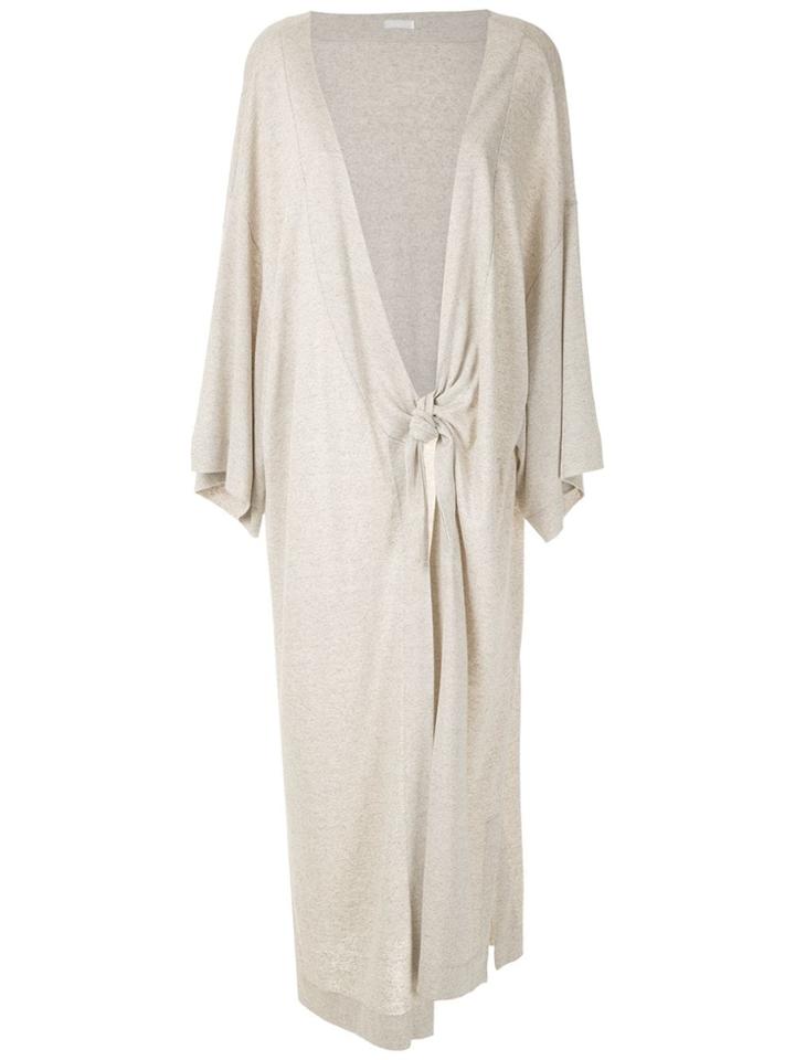 Osklen Rustic Raw Maxi Cardigan - Neutrals
