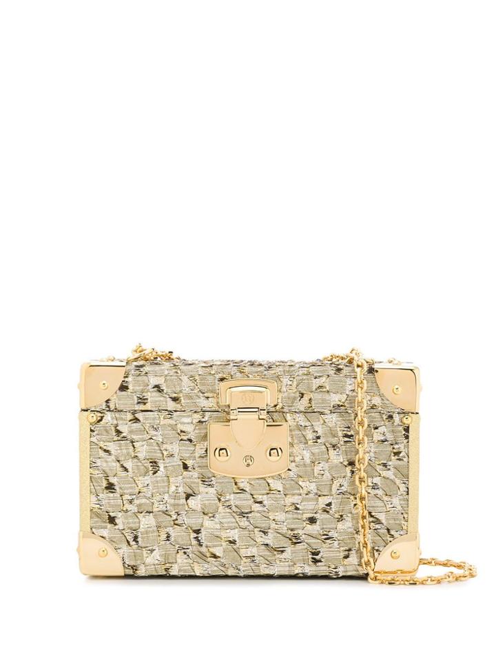 Luis Negri Bauletto Box Clutch - Gold