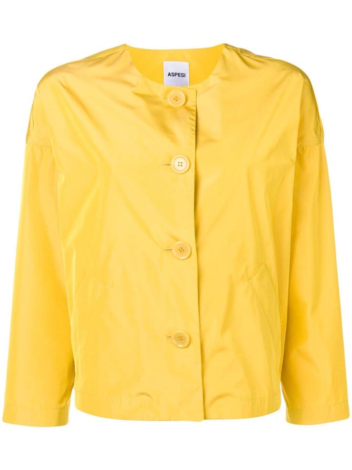 Aspesi Round Neck Jacket - Yellow