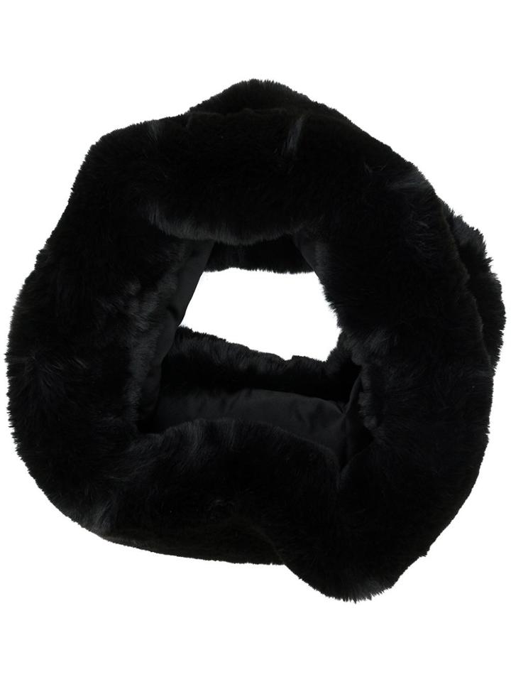 Marc Jacobs Plush Faux Fur Snood - Black