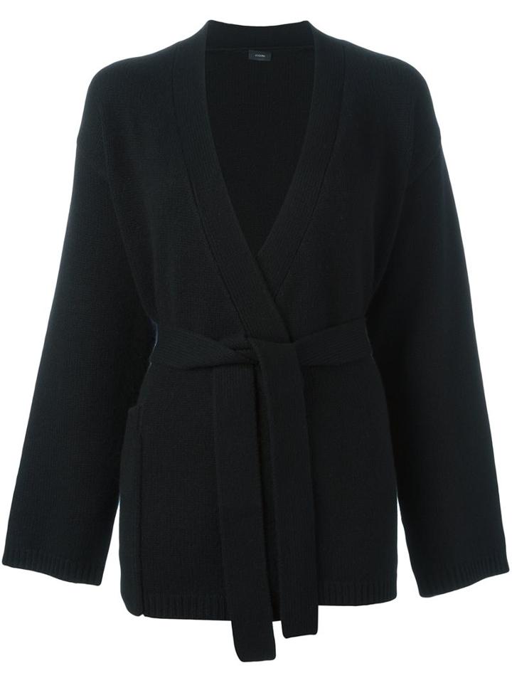 Joseph Belted Cardi-coat, Women's, Size: Xs, Black, Cashmere