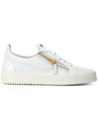 Giuseppe Zanotti Design Frankie Low-top Sneakers, Men's, Size: 45, White, Rubber/leather