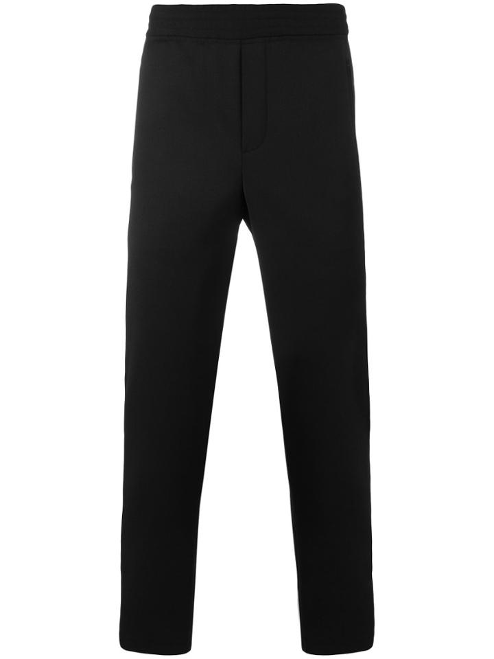 Neil Barrett Striped Popper Track Pants - Black