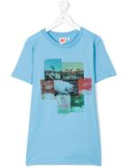American Outfitters Kids - Teen Beach Print T-shirt - Kids - Cotton - 16 Yrs, Blue