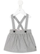Burberry Kids - Striped Dungaree Skirt - Kids - Cotton - 9 Mth, Infant Girl's, White