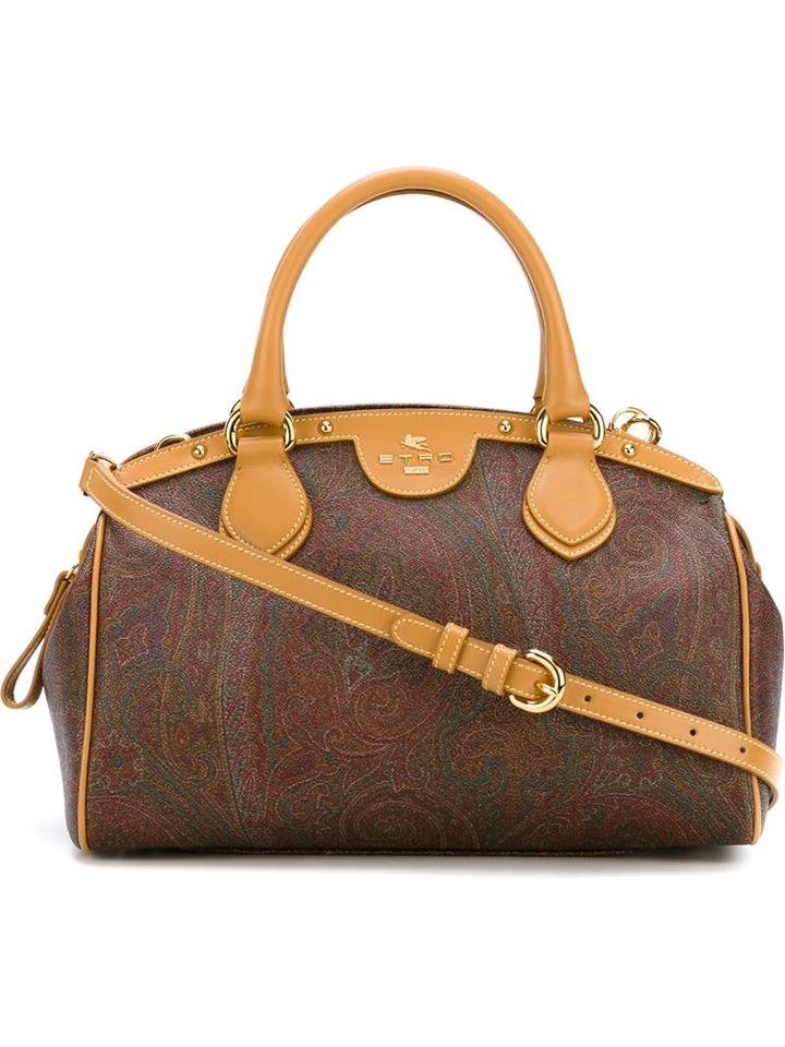 Etro Paisley Print Tote, Women's, Brown